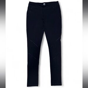 ALO Yoga Black Leggings with Button Snaps